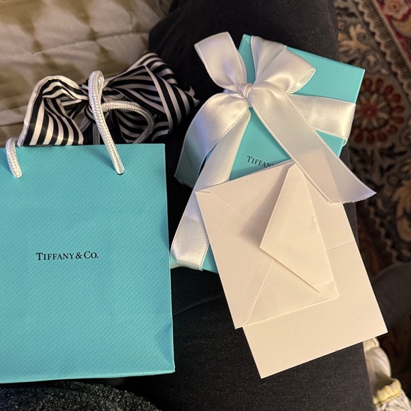 Set Tiffany & Co Silver Polishing Cloth 18x18 Retired, No Longer Made. Rare Gift - Picture 2 of 8